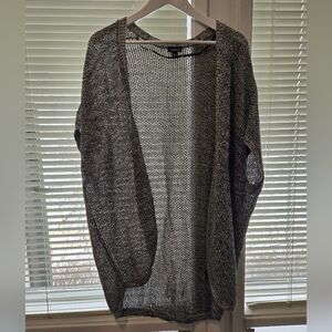 Torrid Gray Open-Knit Cardigan